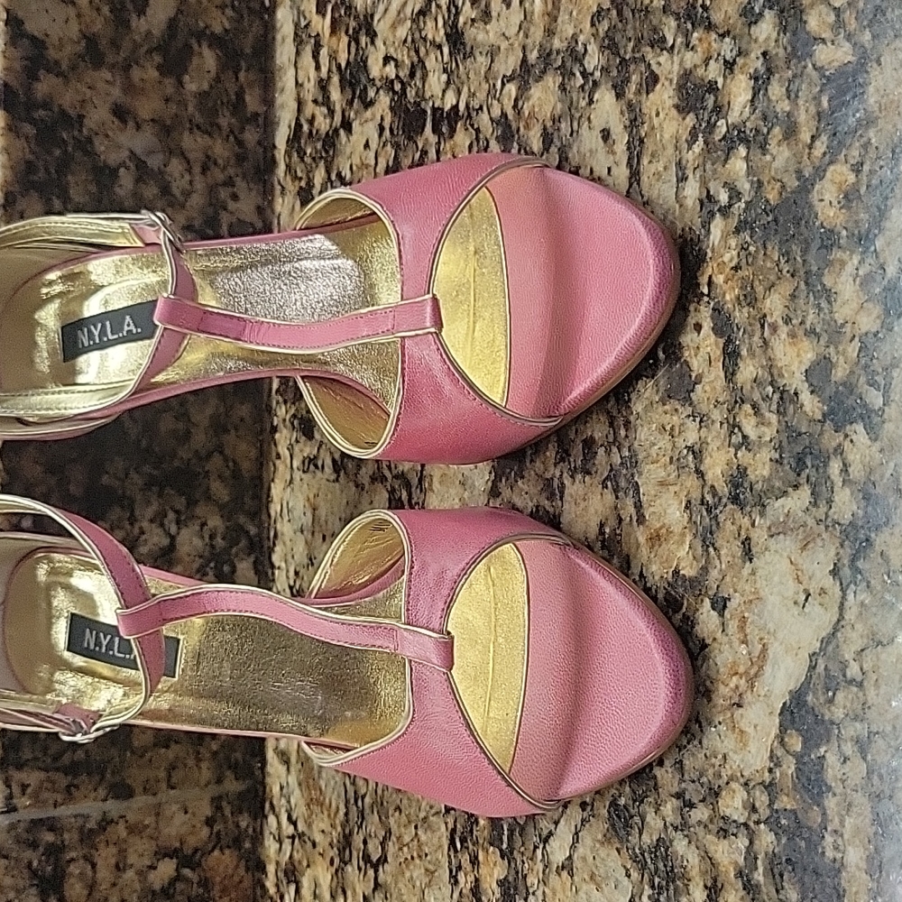 NYLA opened toed heels